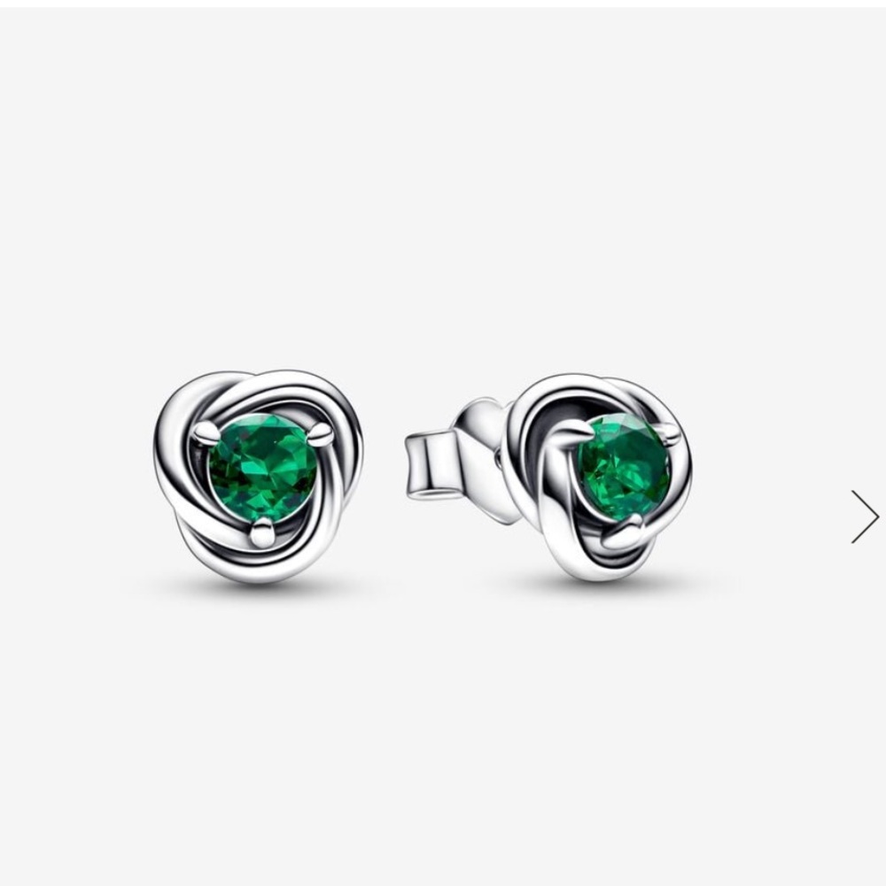 Pandora May Birthstone Eternity Circle Stud Earrings